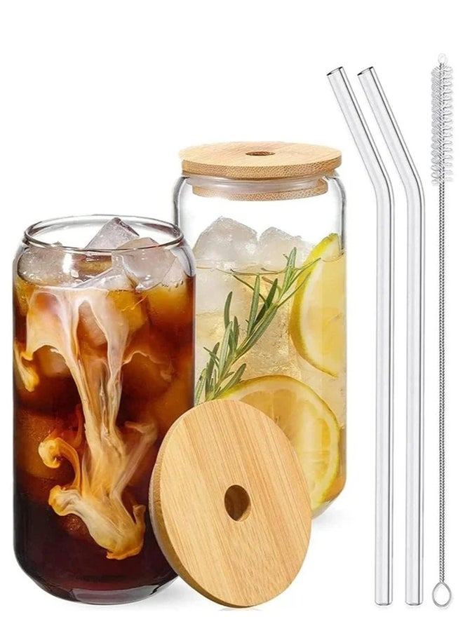 1CHASE Set of 2 - Trendy Sipper Glasses, 550ml - Image 1